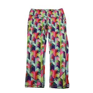Fabletics Pants Womens XS Multicolor Capri Elastic Waist Pull On Stretch